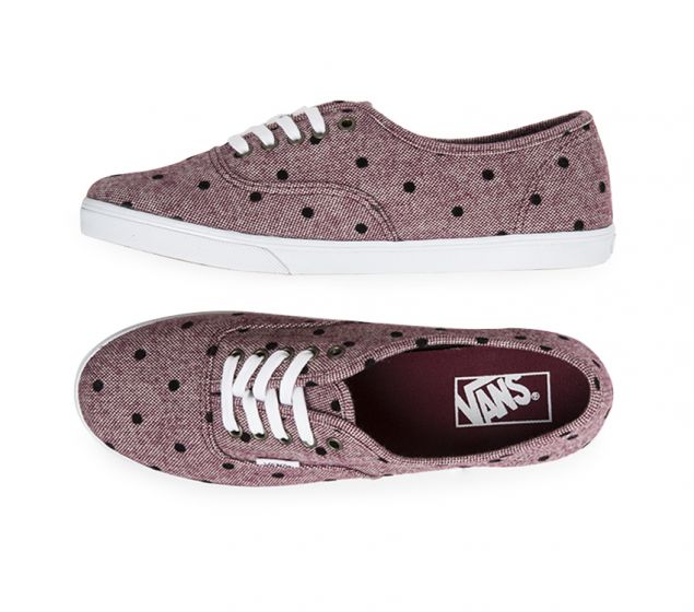 VANS |AUTHENTISCH | LO PRO | BURGANDY/WEISS